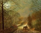 Forge Valley near Scarborough by John Atkinson Grimshaw